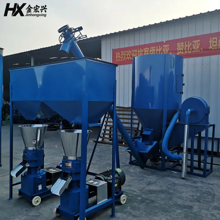 Poultry Livestock Feed Pellet Production Line High Capacity Carbon Steel Feed Mill Machine for Farm Processing Workshop — image 4