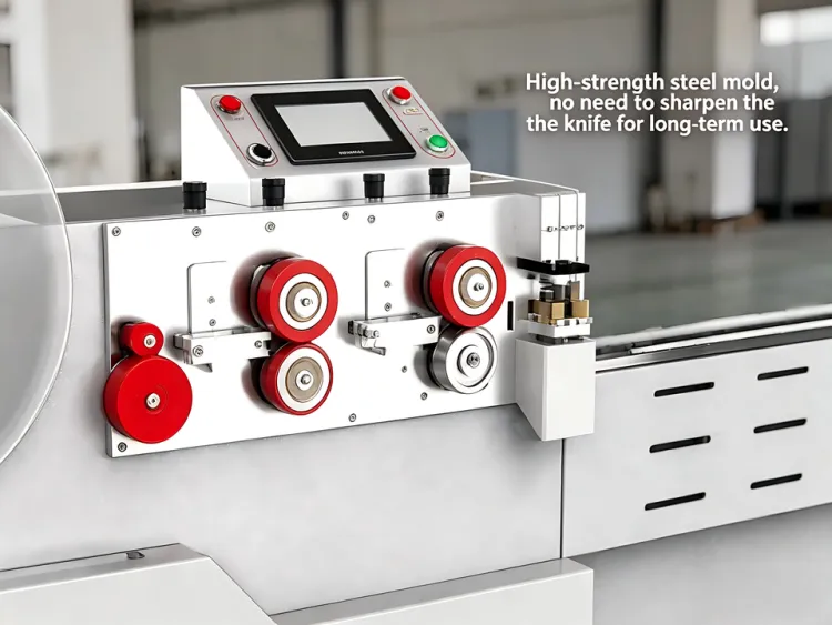 Fully Auto 25mm L-type Aluminum Venetian Blind Production Line Auto Arc Press Punch Cut Ladder Cord Thread Slat Making Machine — image 3