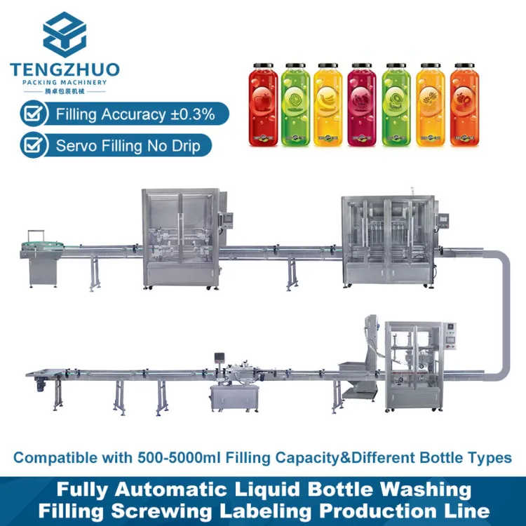 Customize Beverage Industry Professional Bottle Washing Filling Capping Labeling Production Line — image 1
