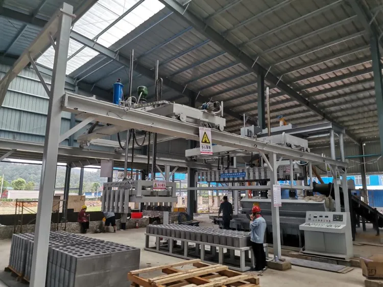 Gypsum Block Production Line Equipment Hollow Brick Making Machine with PLC Core Components — image 3