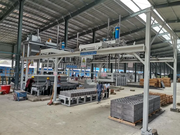 Gypsum Block Production Line Equipment Hollow Brick Making Machine with PLC Core Components — image 5