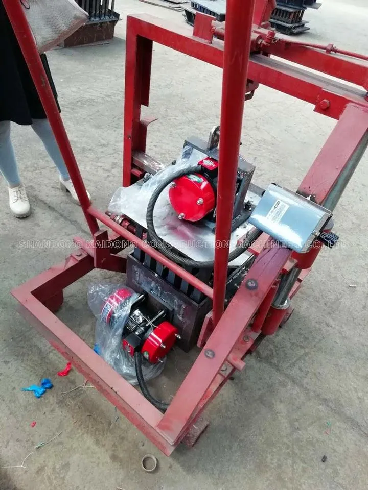 Small Mini Mobile Egg Laying Concrete Hollow Block Making Machine List Moving Brick Making Machine for — image 2