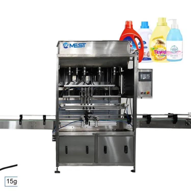 Full Automatic Linear Liquid Juice Honey Bottle Filling Machine Liquid Bottling Production Line for Beverage Paste Sauce — image 4