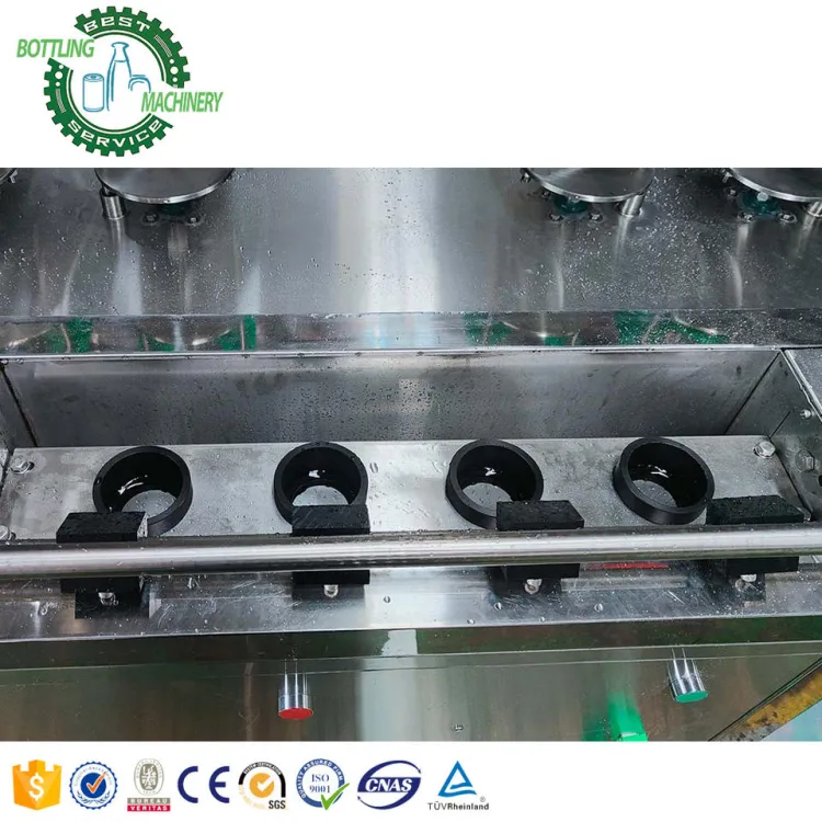 Small Scale 800CPH Semi-automatic Canning Production Line for Carbonated Beverage Soda Water with Coder — image 4