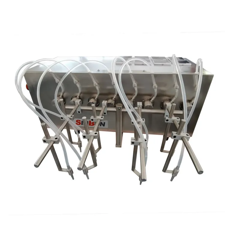 SINBON Small Scale Production Line Gear Pump Filler for Sauce Shampoo with PLC Control — image 3