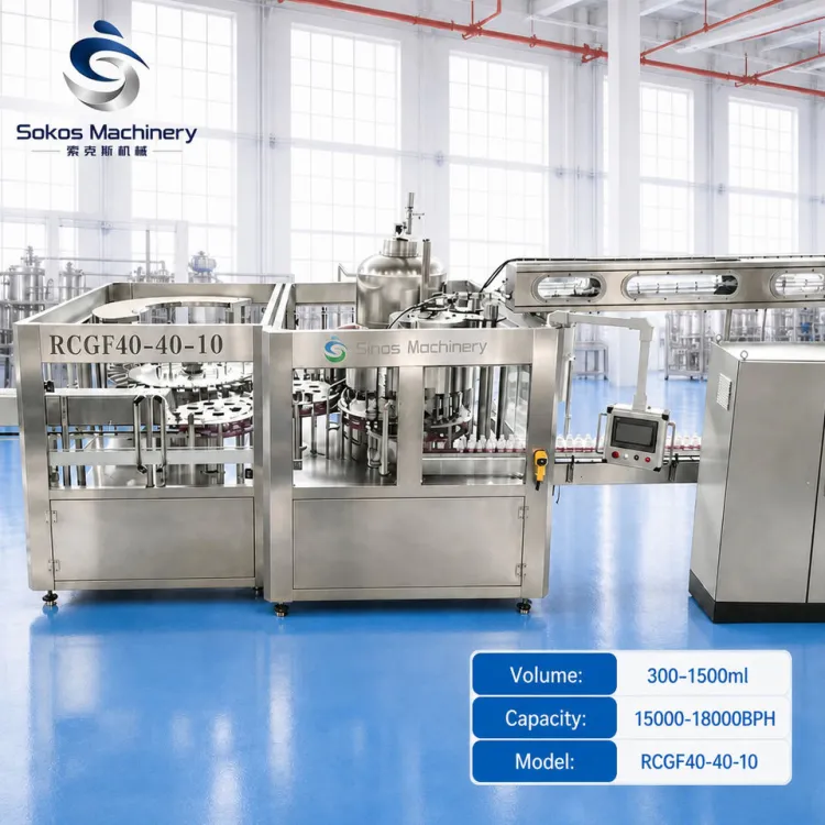 Sokos Complete Juice Beverage Bottling Machine Juice Filling Production Line Turnkey Juice Bottle Manufacturing Plant — image 1