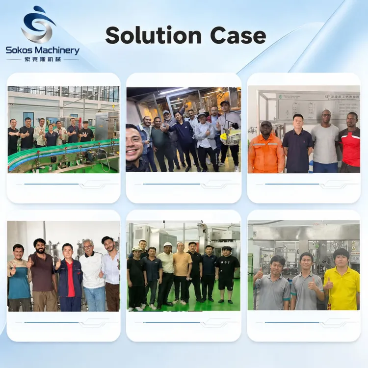 Sokos Complete Juice Beverage Bottling Machine Juice Filling Production Line Turnkey Juice Bottle Manufacturing Plant — image 6