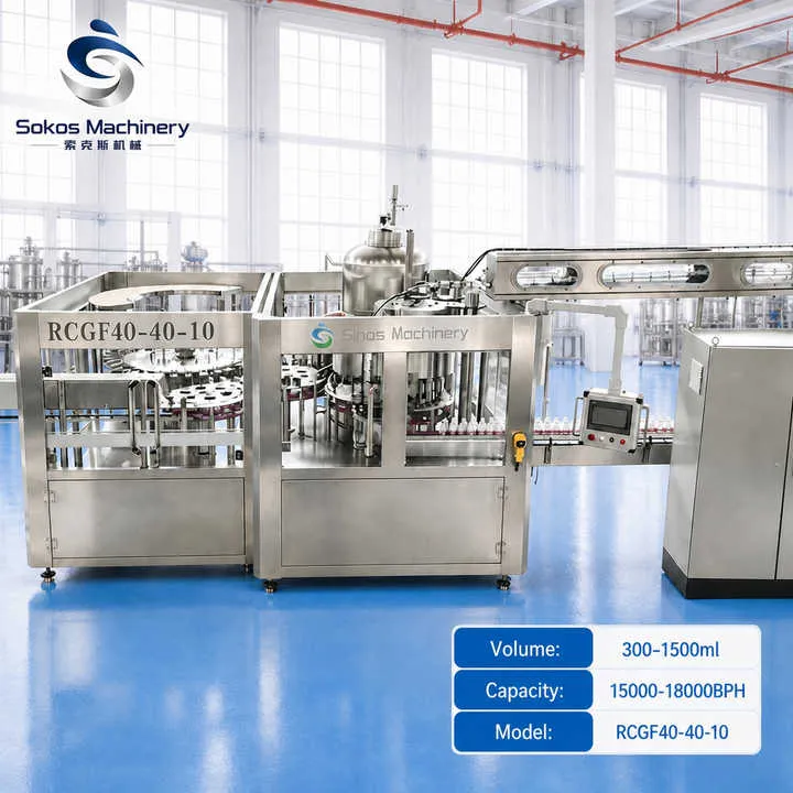 Sokos Complete Juice Beverage Bottling Machine Juice Filling Production Line Turnkey Juice Bottle Manufacturing Plant — image 7