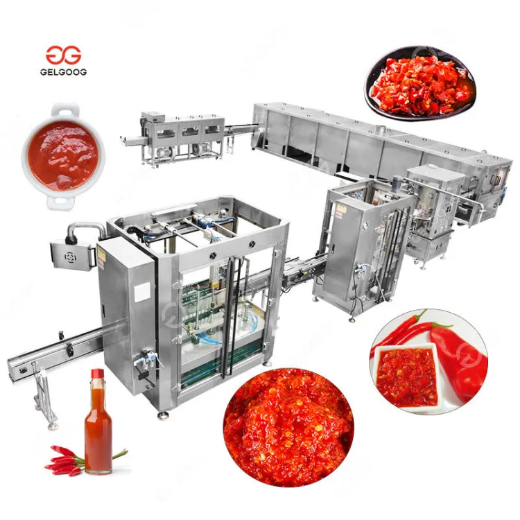 Industrial 3 Ton Automatic Fruit Vegetable Puree Machine Chilli Paste Processing Line Chili Sauce Production Line — image 4