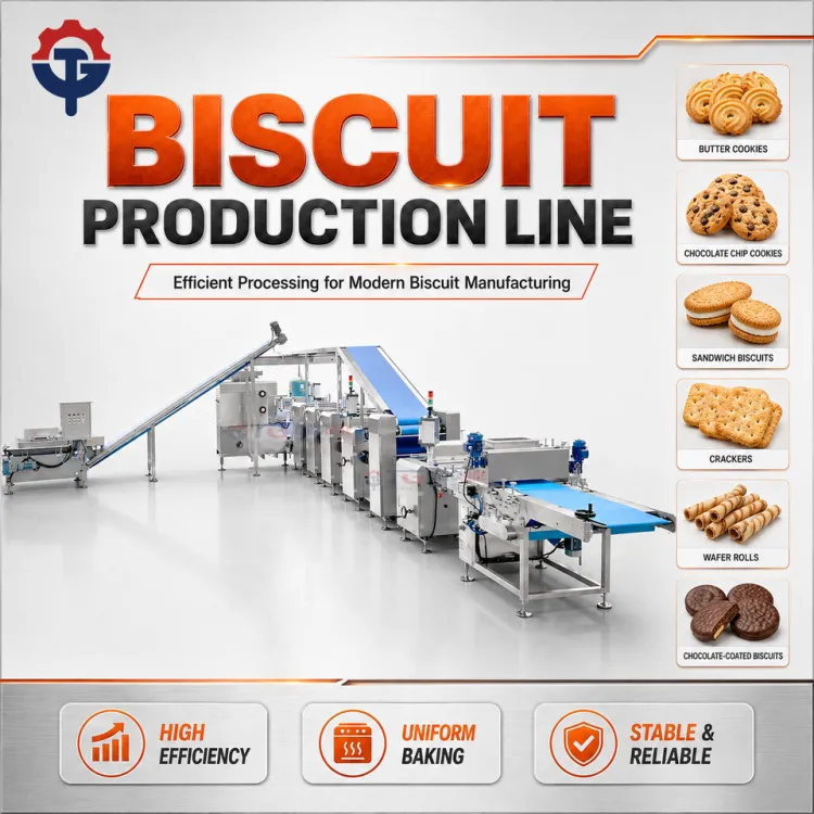 Automatic Biscuit Production Line / Full Automatic Cookie Making Machine Line — image 2