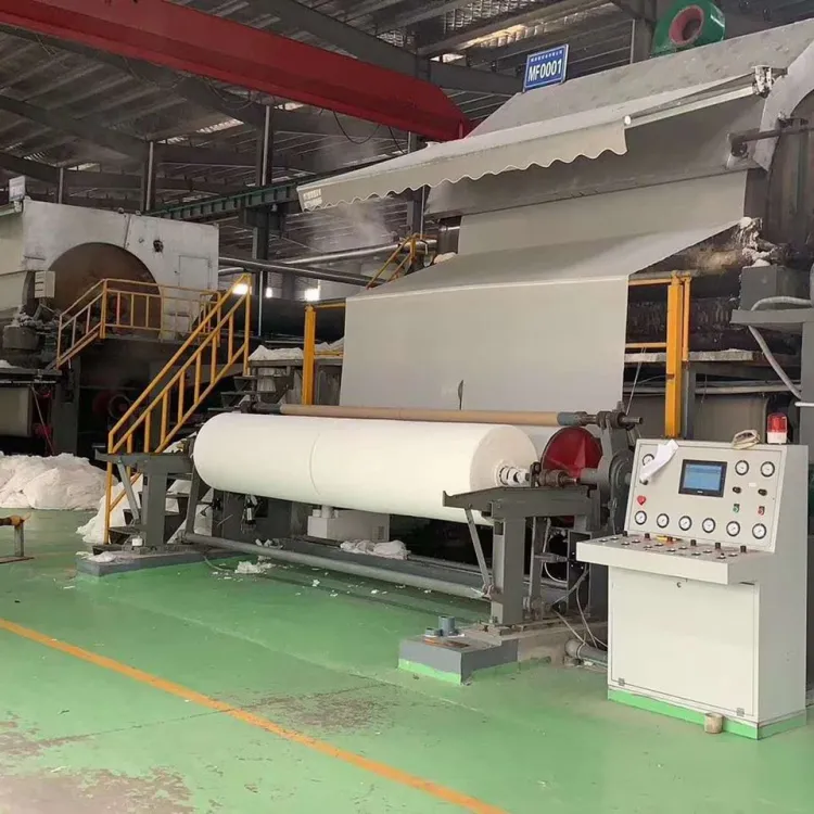 Full Toilet Roll Paper and Napkins Making Machine Line 1800mm Full Automatic Toilet Paper Machine Line — image 2