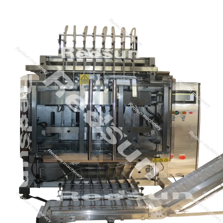 Multi Line 8 Lanes Freezed Juice Honey Ice Lolly Liquid Filling Stick Pack Sachet Packaging Machine Line — image 1