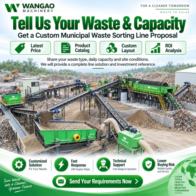 High Efficiency Domestic Waste Treatment Equipment Municipal Waste Sorting Line Household Waste Garbage Recycling Machine — image 4