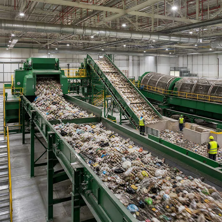 High Efficiency Domestic Waste Treatment Equipment Municipal Waste Sorting Line Household Waste Garbage Recycling Machine — image 7