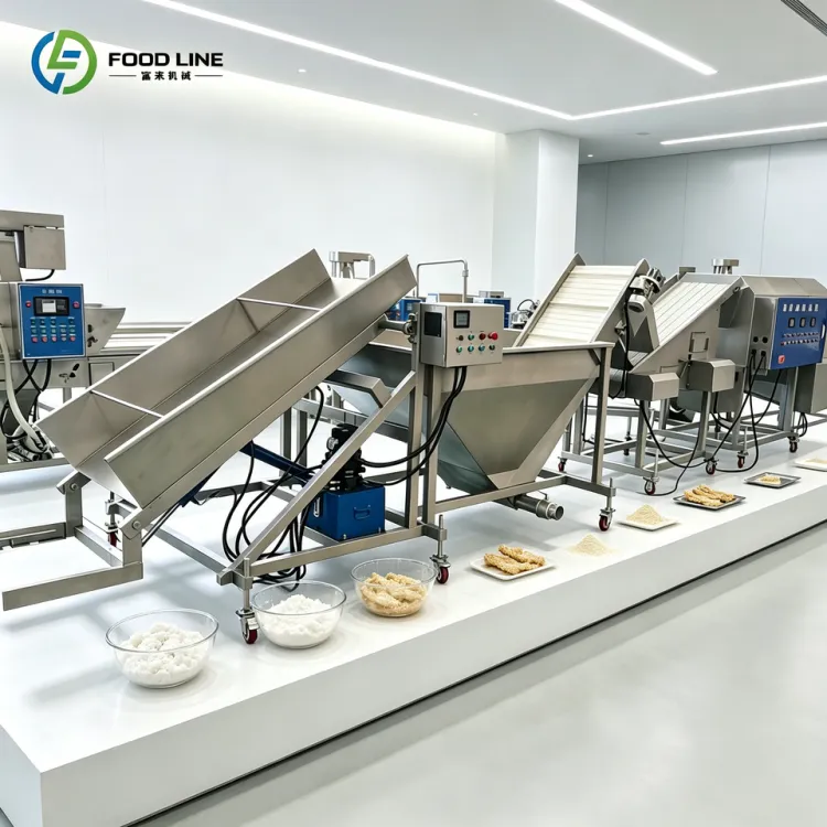 Automatic Food Product Flour Breadcrumb Coating Processing Breading Machine — image 2