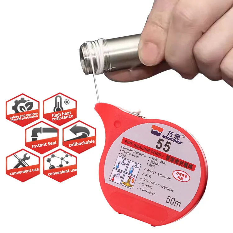 PTFE White Thread Sealant Tape Pipe Sealing Cord for Sealing Threaded Connection — image 6
