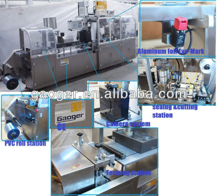 DPP-260Z Automatic Tablet/ Capsule/Gum /candy Blister Packing Machine Alu-PVC Alu-Alu — image 2