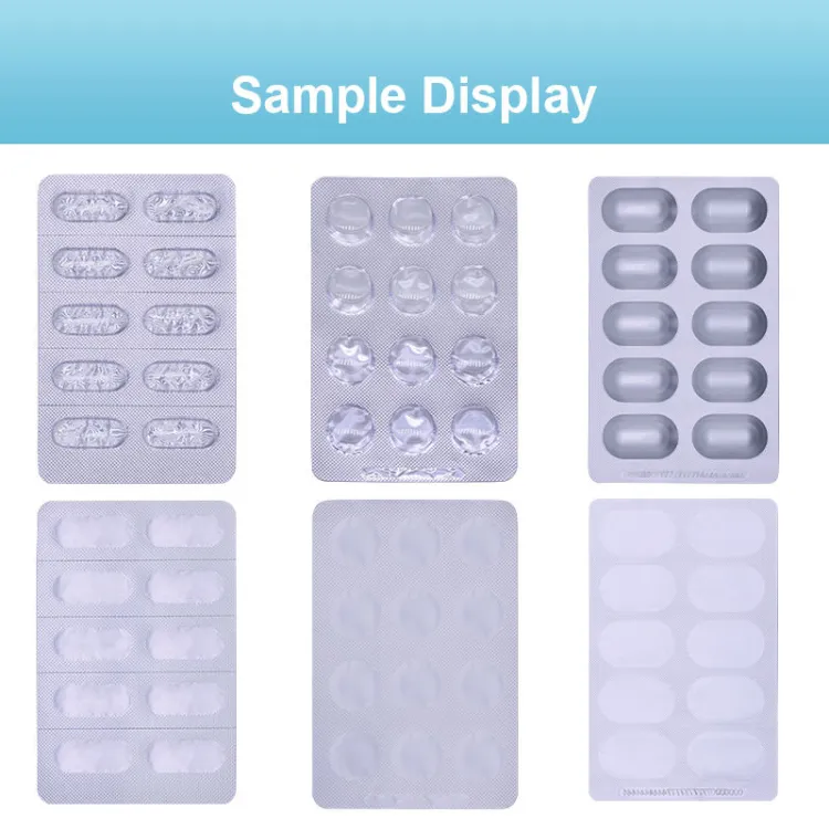 DPP-90R Electric Automatic Mini Flat Plate Blister Packing Machine for Alu PVC Tablet Capsule Packaging Condition — image 2
