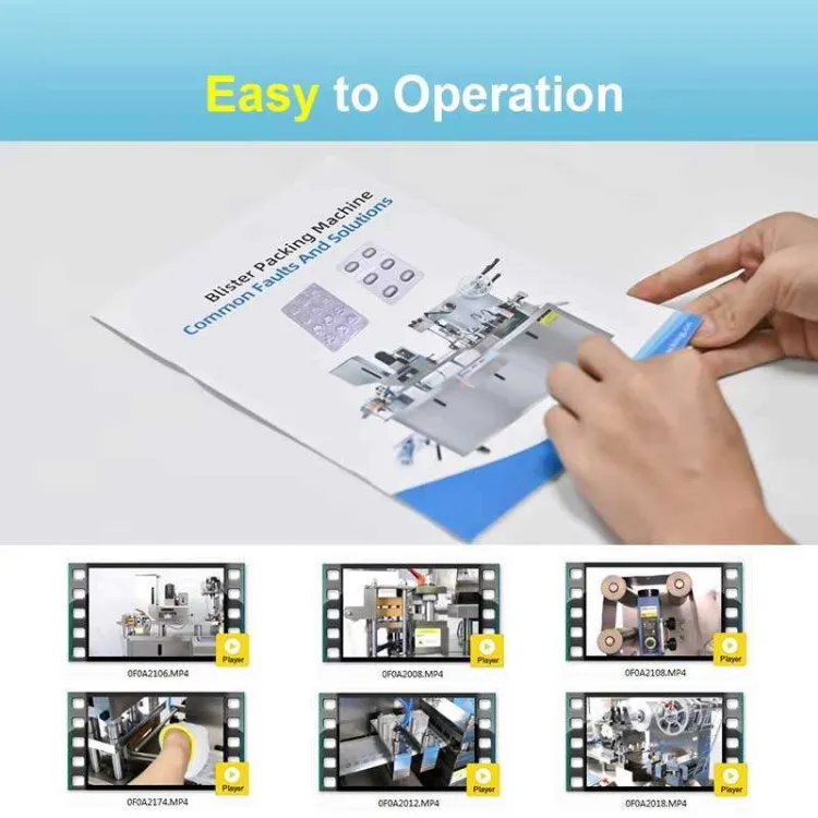 DPP-90R Electric Automatic Mini Flat Plate Blister Packing Machine for Alu PVC Tablet Capsule Packaging Condition — image 5