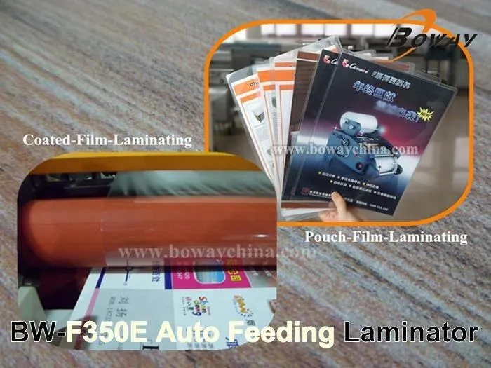 BOWAY F350E Double 220mm Diameter Film Auto Wind Cold Roll Laminator — image 4