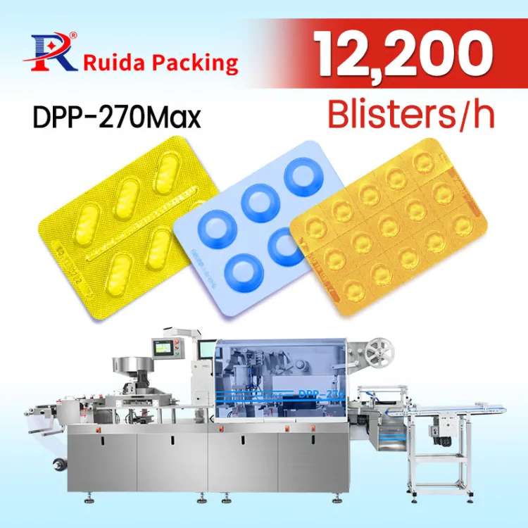 DPP-270Max Alu-PVC Alu-Alu Blister Packaging Machine Camera Inspection Rejection Blister Packing Machine for Tablets Capsules — image 1