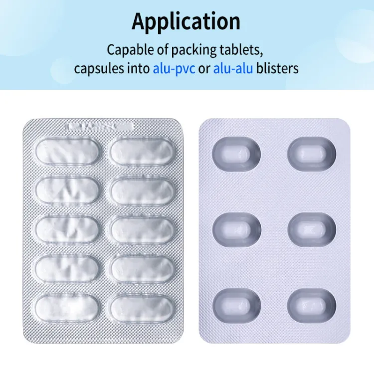 Aluminum Pvc Blister Packing Machine Manufacturer Tablet Pills Blister Machine for Packaging Capsule — image 2