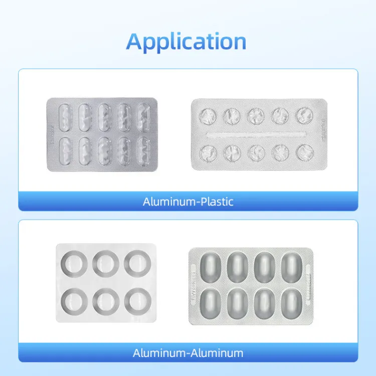 DPH-270Max High Speed Automatic Aluminum Plastic Alu Alu Roller Plate Tablet Capsule Blister Packing Machine — image 2
