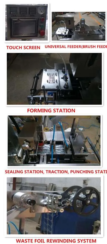 DPB-80 High Speed Fully Automatic Blister Packing Machine PVC Plastic Tablet Mini Blister Packaging Machine for Pills — image 4