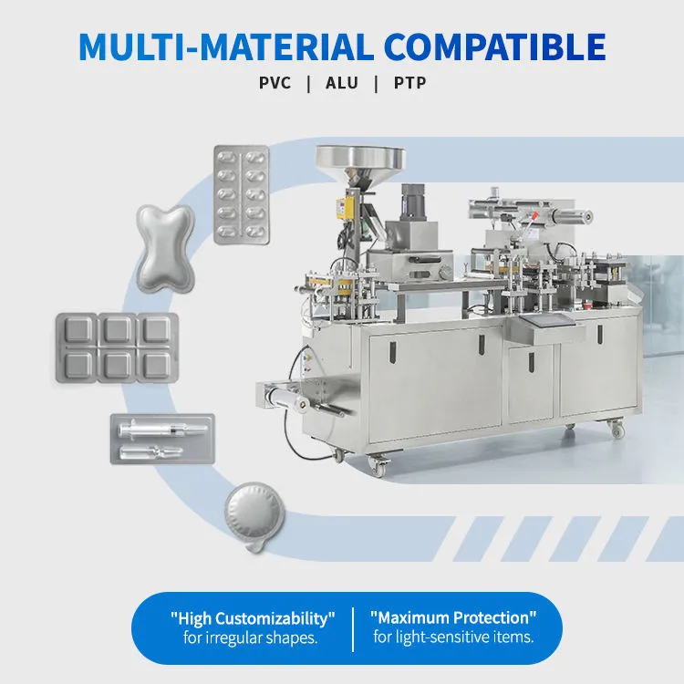 DPP High Speed Fully Automatic Aluminum Plastic Flat Plate Softgel Gelatine Capsule Tablet Blister Packing Machine — image 3