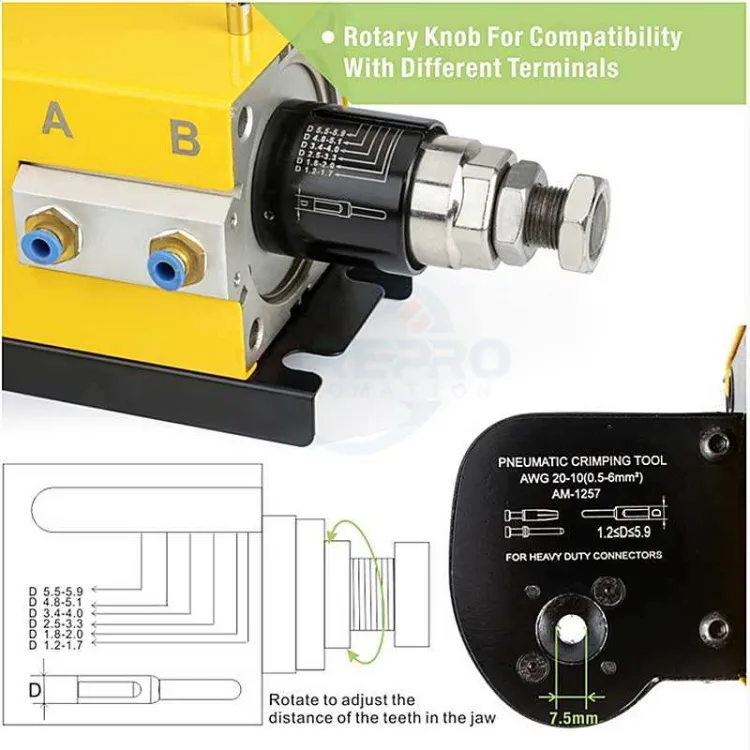 TP-C10 Coaxial Coax Crimping Machine Coax Wire Terminal Crimping Machine — image 6