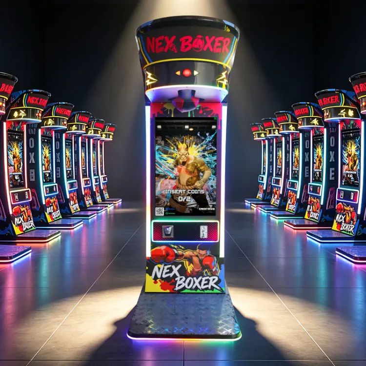 43 Inch Punching Boxing Machine Metal & Plastic Construction Heavy Duty Coin-Operated with Video Replay & Global Ranking — image 6