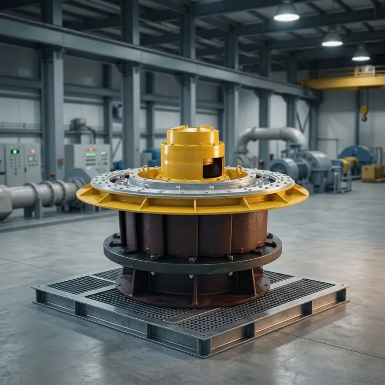 Winen ZD560 Hydro Power Axial Flow Turbine Generator 400V Customizable Spare Part for Hydropower Plant — image 3