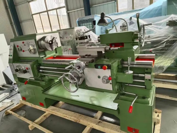 Light Duty CA6150 1000MM Steel Manual Horizontal Lathe Machine 220V Condition 1000mm Distance Gear Engine — image 4