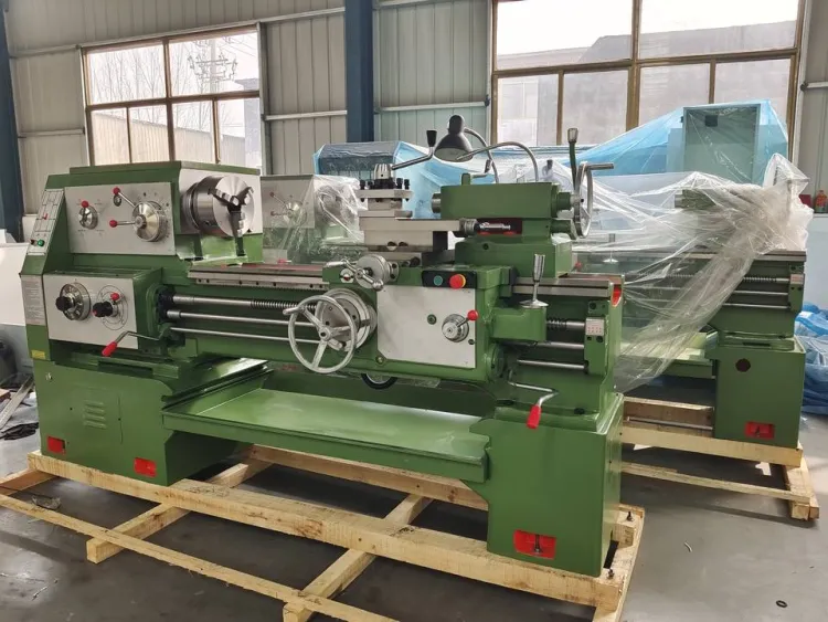 Light Duty CA6150 1000MM Steel Manual Horizontal Lathe Machine 220V Condition 1000mm Distance Gear Engine — image 5