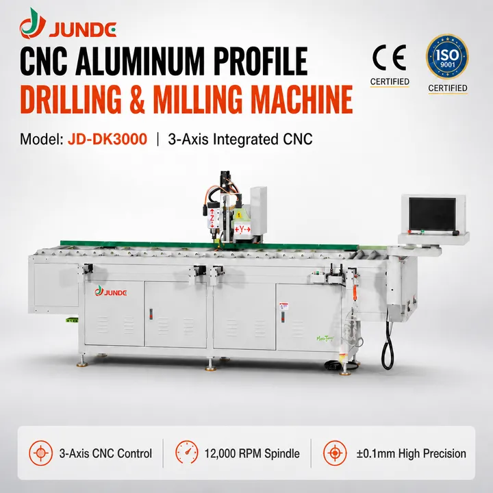 JUNDE Bench Steel Desktop Cnc Rotary Router Gun Lathe Machining Drilling Machine Metal 3 Axis for Machining — image 7