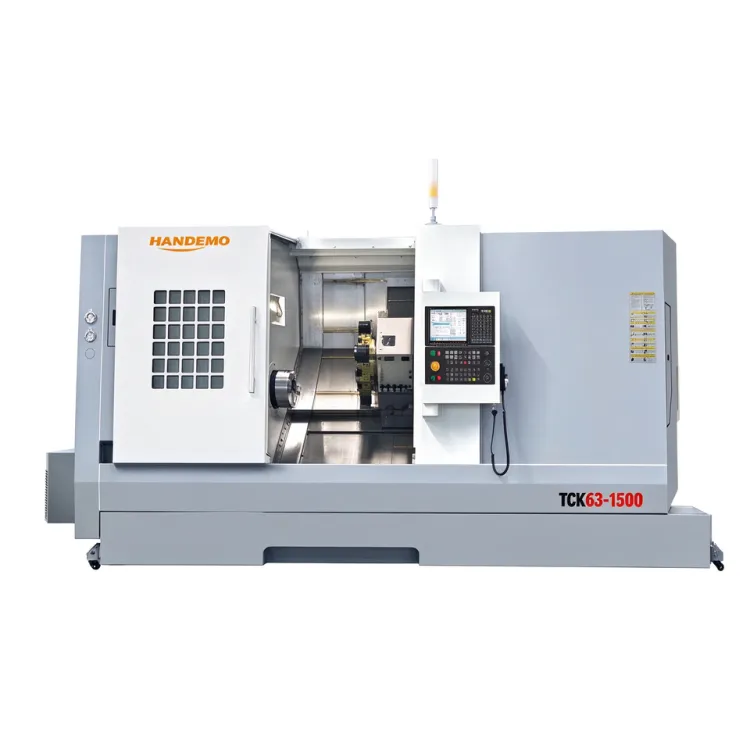 TCK63-1500 Metal Lathe Machine 630mm Swing 1500mm CNC Slant Bed Heavy Duty Engine Lathe — image 1