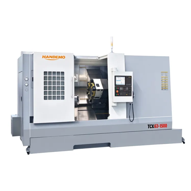 TCK63-1500 Metal Lathe Machine 630mm Swing 1500mm CNC Slant Bed Heavy Duty Engine Lathe — image 2