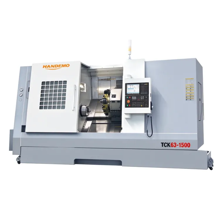 TCK63-1500 Metal Lathe Machine 630mm Swing 1500mm CNC Slant Bed Heavy Duty Engine Lathe — image 3