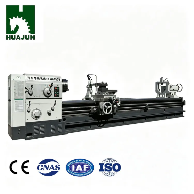 CFW6180B Horizontal Conventional Lathe High Precision Manual Metal Turning Lathe Big Spindle Bore Supply — image 1