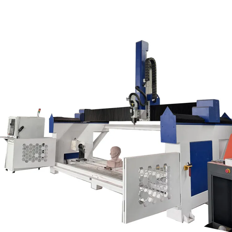 4 Axis CNC Router Wood Lathe Turning & Sculpture Carving 4th Axis Rotary Table Mini CNC with Servo Motor for — image 5