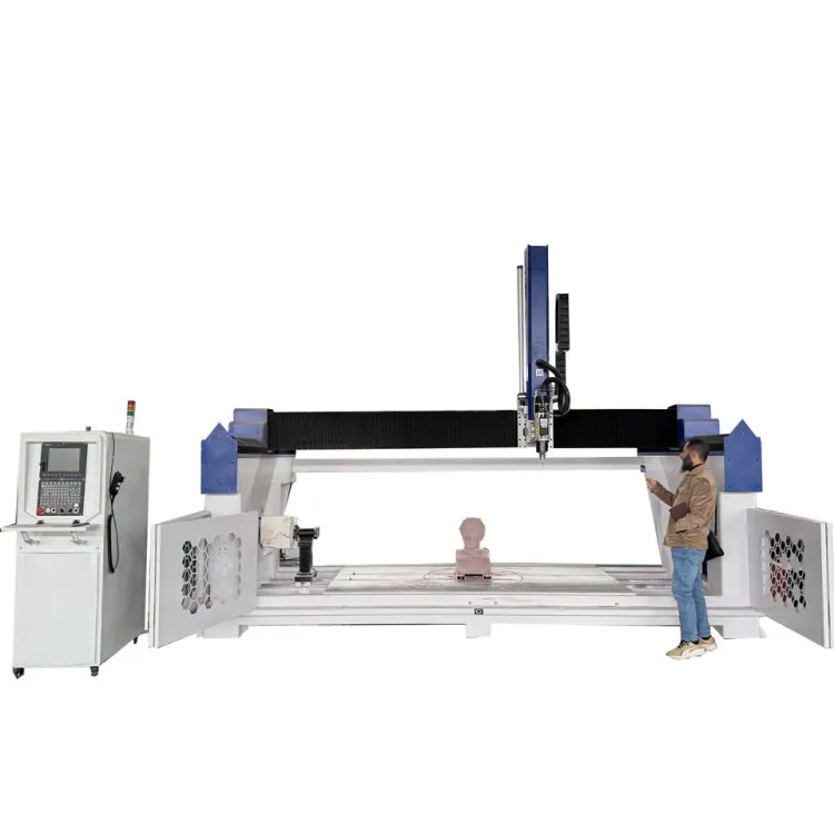 4 Axis CNC Router Wood Lathe Turning & Sculpture Carving 4th Axis Rotary Table Mini CNC with Servo Motor for — image 6