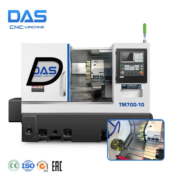 DAS TM-700-10 CNC Turning Center Single Syntec Fanuc GSK Control 15-Station Tool Post — image 6