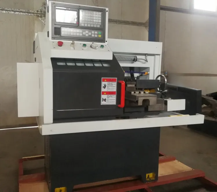 FineTech CK0632 Compact Precision Horizontal CNC Lathe Machine Hard Rail Structure GSK Control Single Spindle 350mm Swing Mini — image 2