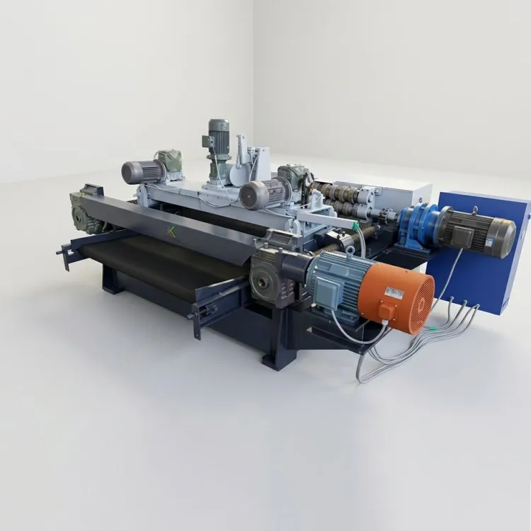 Jiangxisanji Fully Automatic Rotary-cutting Panel-cutting All-in-one Woodworking Lathe 7.5kW Power 1-year Warranty High Peeling — image 1