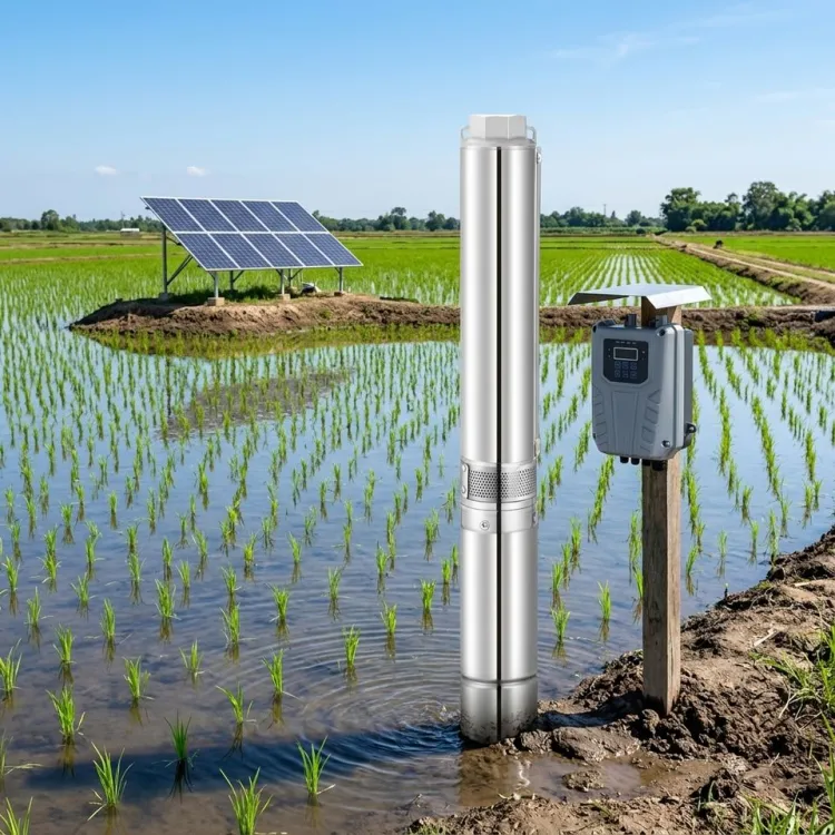 SN Solar Water Pump 0.75Inch DC Solar Submersible Pump 250w 24V with MPPT Deep Well Pump for Agriculture Irrigation — image 2