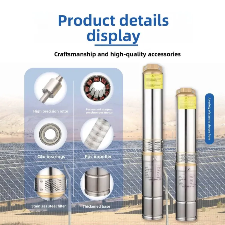 Solar Water Pump Deep Well High Lift Agricultural Irrigation Permanent Magnet Synchronous DC Brushless Photovoltaic Pump — image 2