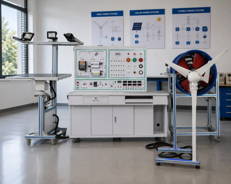 Renewable Energy Wind Solar Hybrid Power Generation Training System Metal Teaching Kit for Laboratory Use — image 3