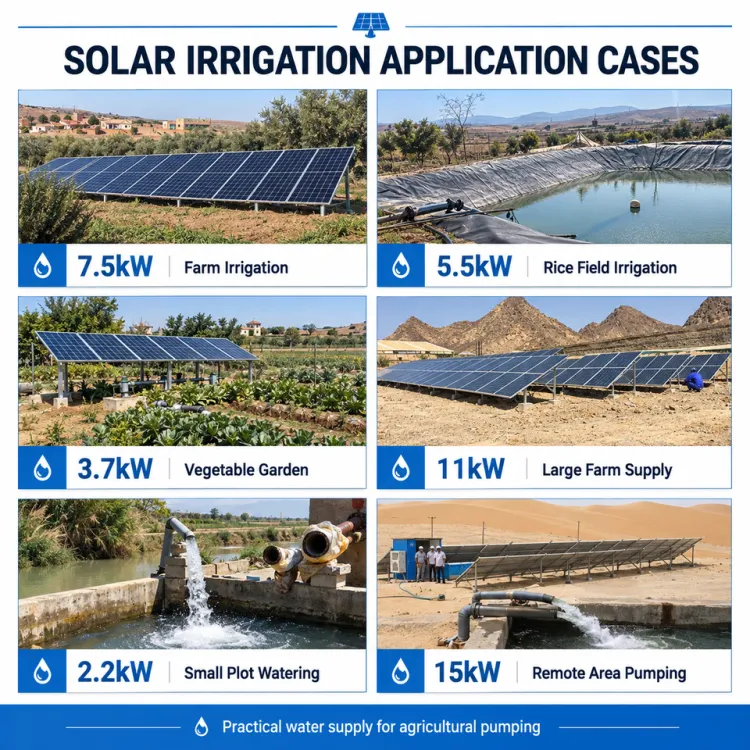 SINCR SV200A 4kW-7.5kW Big Flow Surface Solar Water Pumps with 50/60Hz Output for Agriculture Irrigation — image 3