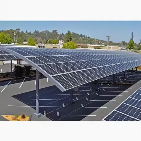 Aluminium Solar Roof Carport Racking Structure Solar Panels Mounting Stands Roof Top Mount Brackets for Photovoltaic — image 2