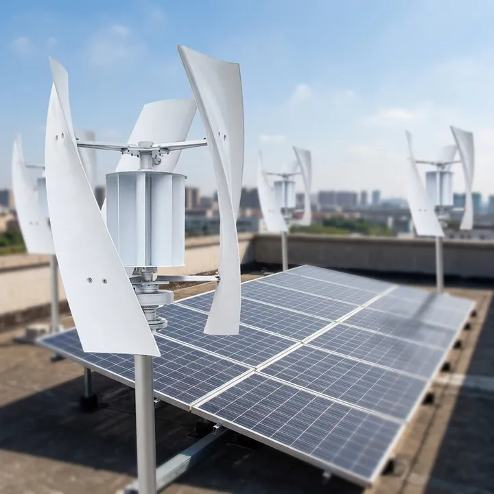 Vertical Axis Wind Generator Turbine Home Use 200W 12V 24V Residential Warehouse Wind Power Generator for Home Monitoring Device — image 7